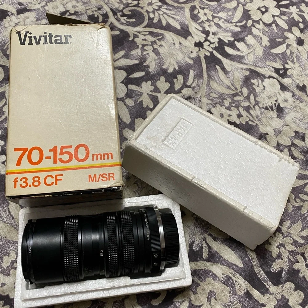 Vintage Vivitar 70mm-150mm f3.8 Close Focusing Auto Zoom 52MM Fixed Mount Lens